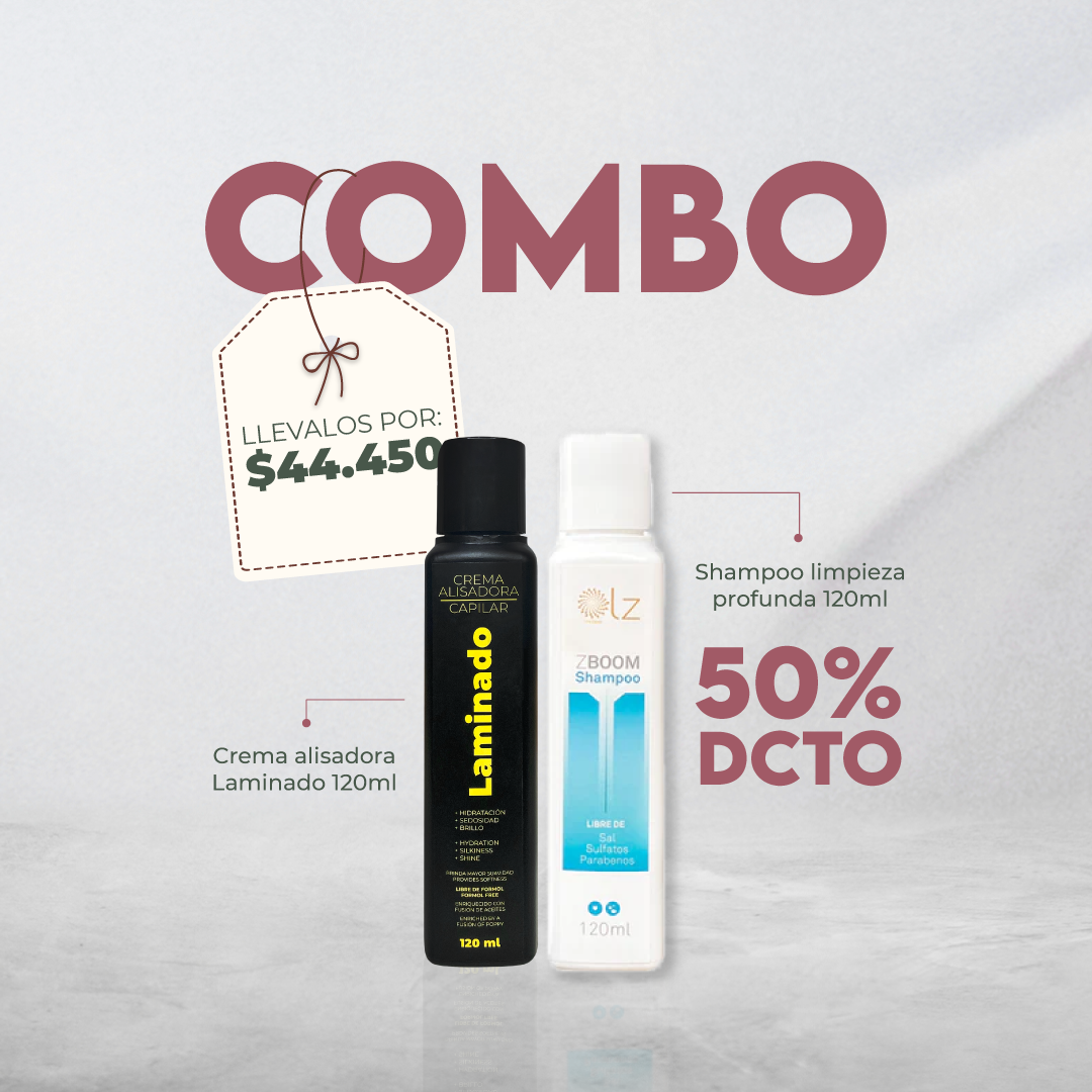 CREMA ALISADORA LZ LAMINADO 120ML ZBOOM SHAMPOO 120ML – Productos LZ