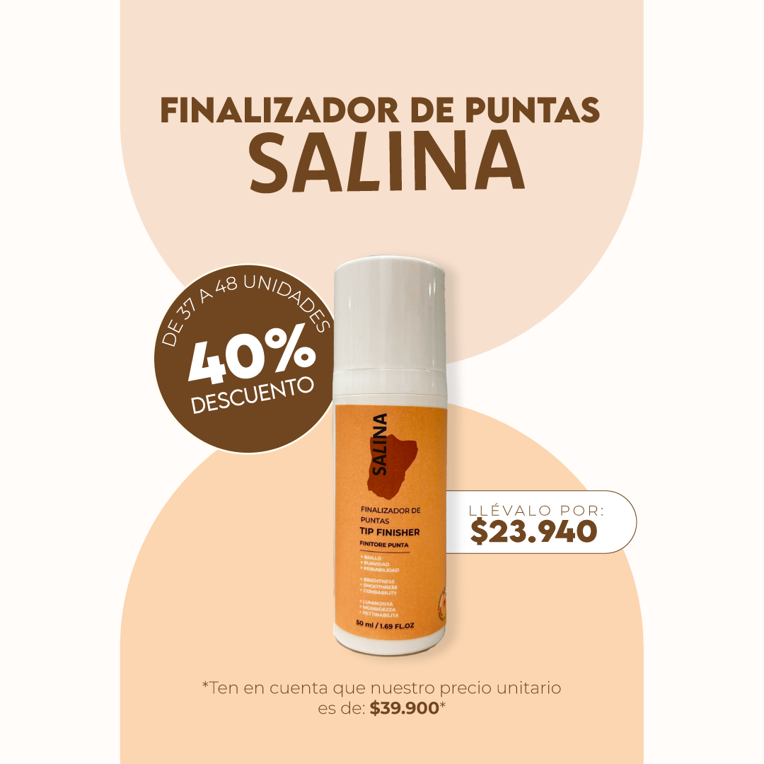 Finalizador de puntas para Rizos SALINA 50ml Mayorista 37 a 48 Unidades