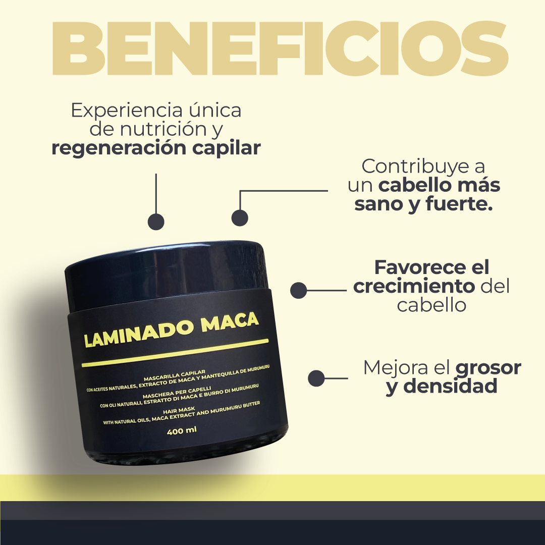 SACHET LAMINADO MACA 20ML- Regeneración capilar