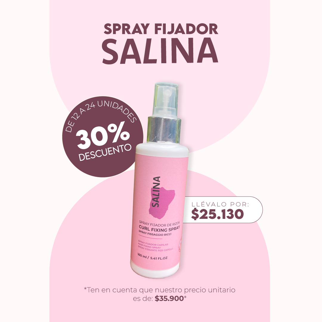Spray Fijador de Rizos 160ml Mayorista 12 a 24 Unidades