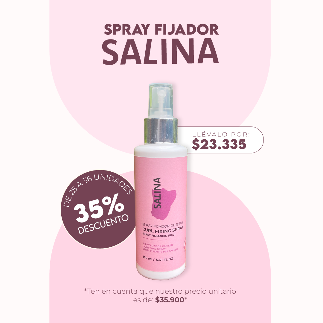Spray Fijador de Rizos 160ml Mayorista 25 a 36 Unidades