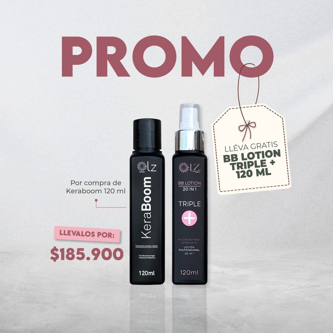 PROMO KERABOOM MULTIPÉPTIDOS 120ML LLEVA GRATIS BB LOTION 120ML