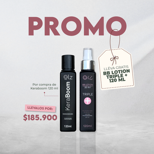 PROMO KERABOOM MULTIPÉPTIDOS 120ML LLEVA GRATIS BB LOTION 120ML