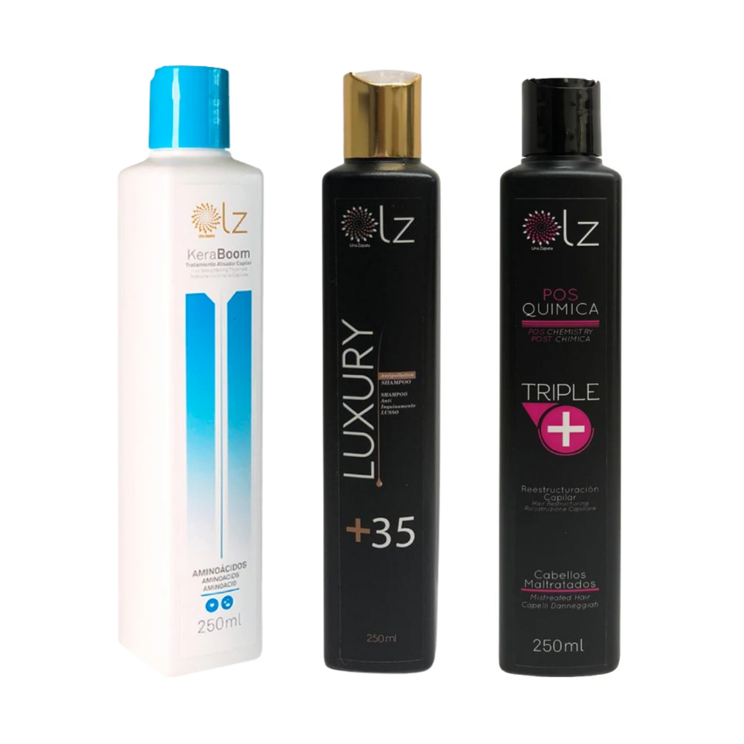 KIT ALISADO KERABOOM - LUXURY - TRIPLE+ 250 ML