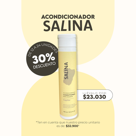 Acondicionador Salina Crespas 300ml Mayorista 12 a 24 Unidades
