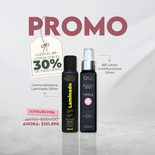 CREMA ALISADORA LAMINADO 120ML + BB Lotion 120ML