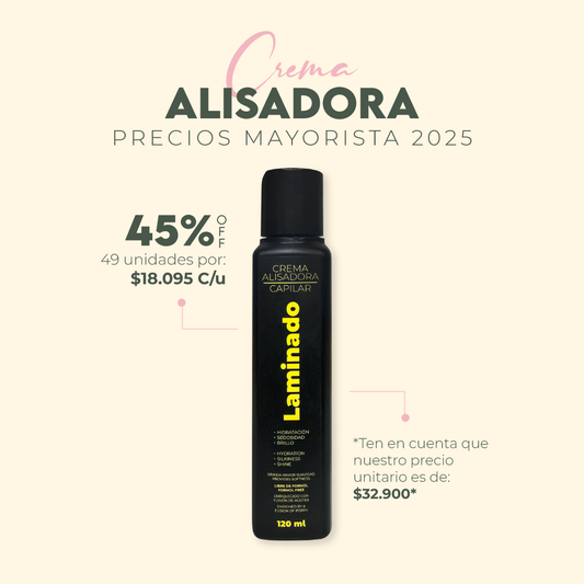 CREMA ALISADORA LZ 120ML Mayoristas x 49 Unidades