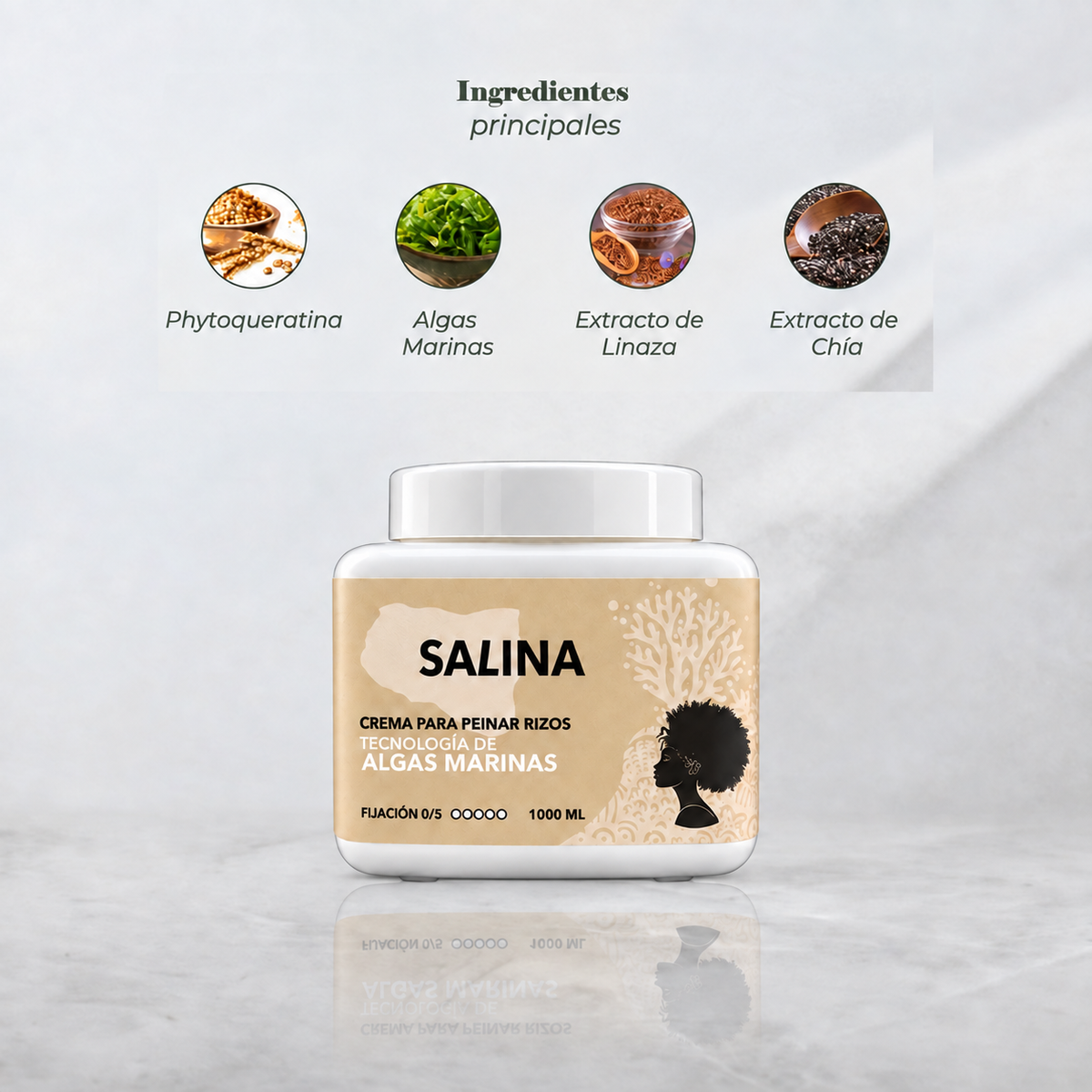 CREMA PARA PEINAR SALINA 1000ML