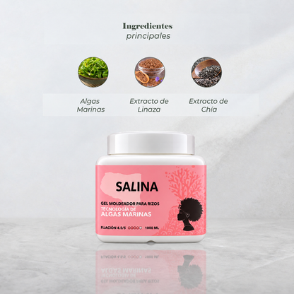 GEL MOLDEADOR DE RIZOS SALINA 1000ML