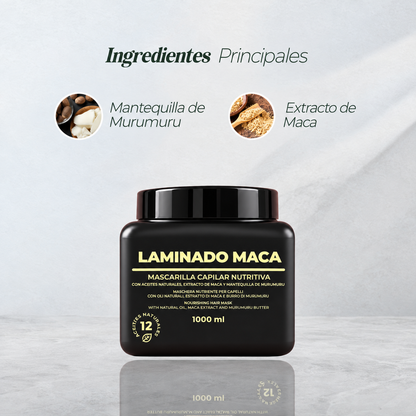 PROMO LAMINADO MACA 1000ML - Regeneración capilar | GRATIS SACHET OLEO SALINA 5ML