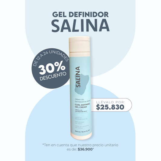 Crema Gel Definidor Salina Crespas 300ml Mayorista de 12 a 24 Unidades
