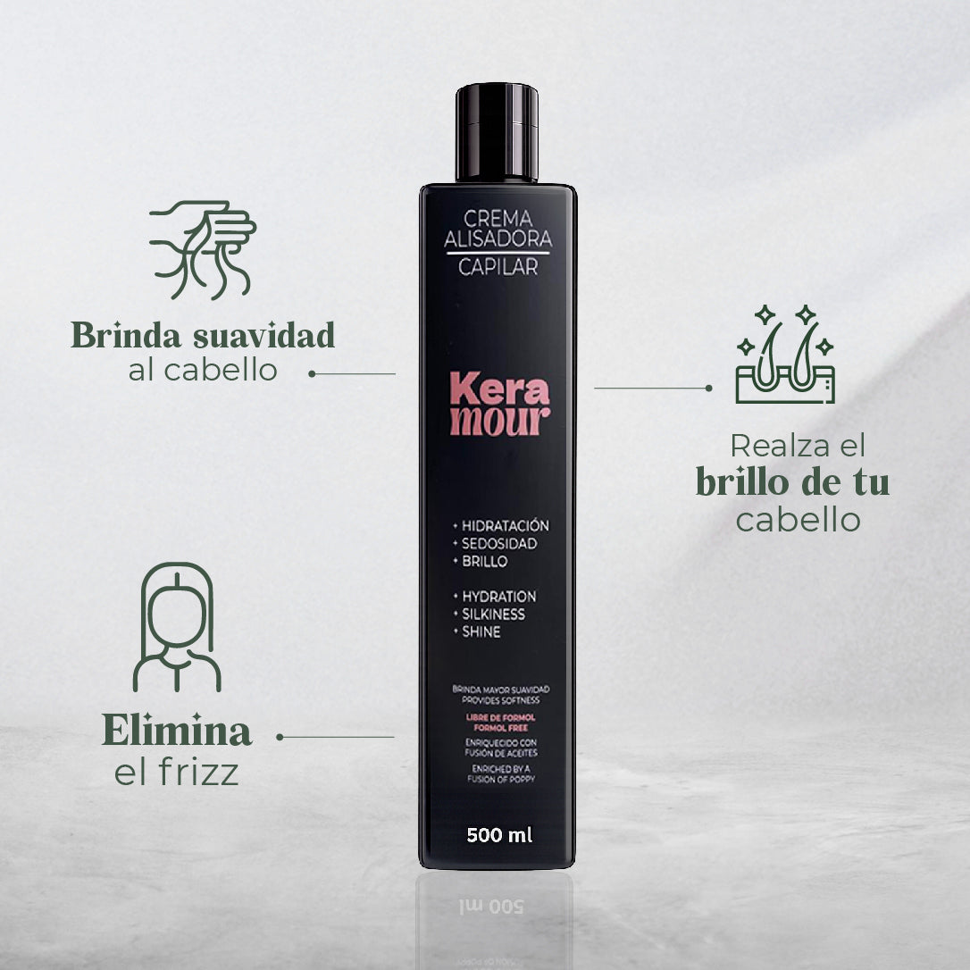 CREMA ALISADORA KERAMOUR 500ml