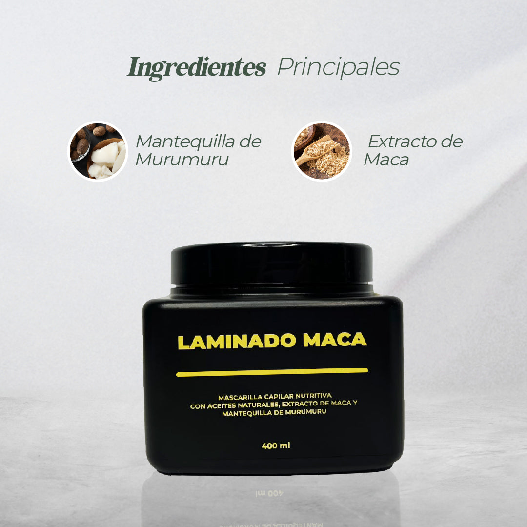 PROMO LAMINADO MACA 400ML - Regeneración capilar | GRATIS SACHET OLEO SALINA 5ML