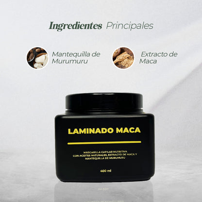 PROMO LAMINADO MACA 400ML - Regeneración capilar | GRATIS SACHET OLEO SALINA 5ML