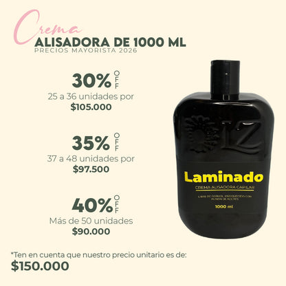 CREMA ALISADORA LAMINADO LZ 1000ML Mayoristas