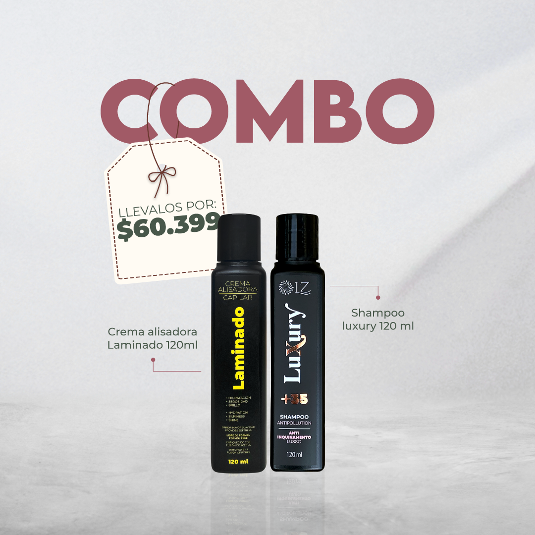 CREMA ALISADORA LZ LAMINADO 120ML LUXURY SHAMPOO 120ML
