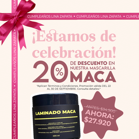 LAMINADO MACA 400ML - Regeneración capilar PROMO 20%OFF