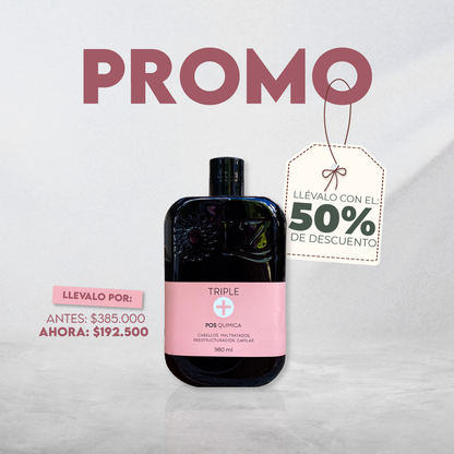 TRIPLE + POS QUÍMICA 980 ML - 50% OFF