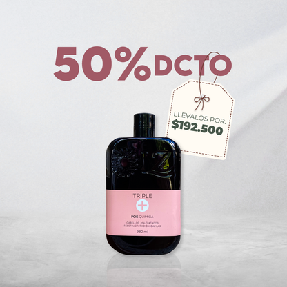 TRIPLE + POS QUÍMICA 980 ML 50% OFF