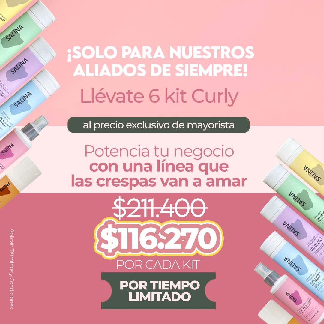 Linea Mayorista SALINA x 6 KITS con 45% Descuento