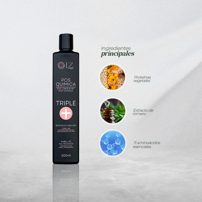 TRIPLE + POS QUÍMICA - Recupera tu cabello