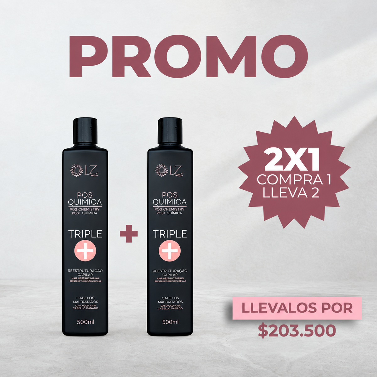 PROMO COMPRA 1 TRIPLE, LLEVA GRATIS UNO IGUAL