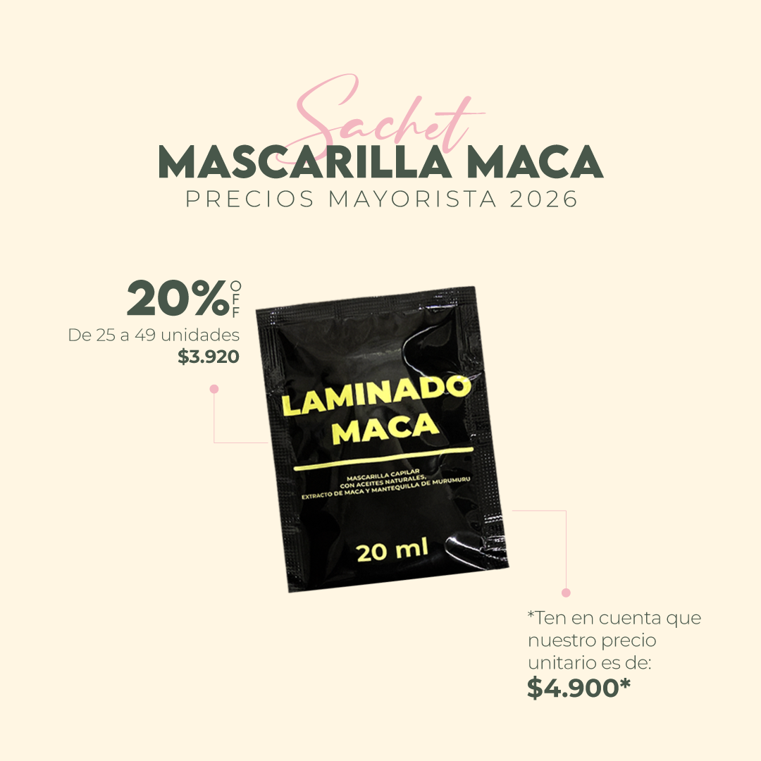 Sachets Laminado MACA 20ml Mayoristas